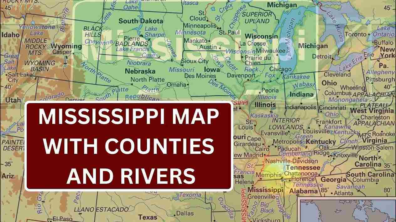 Mississippi Map With Counties